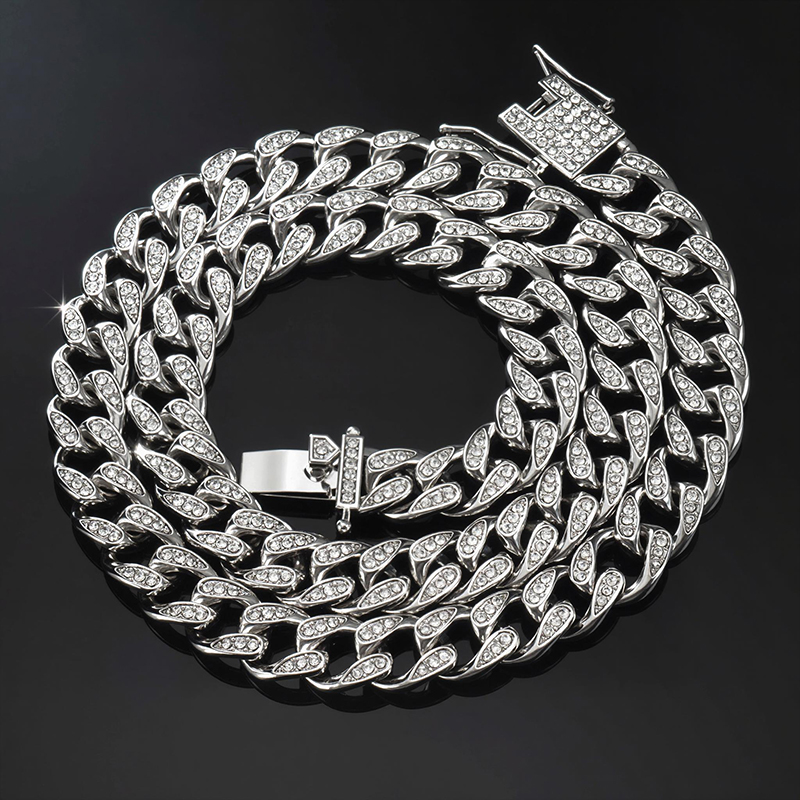 Iced Out 10mm Teardrop Miami Cuban Chain Gold With Street Luxury Shine - Image 5