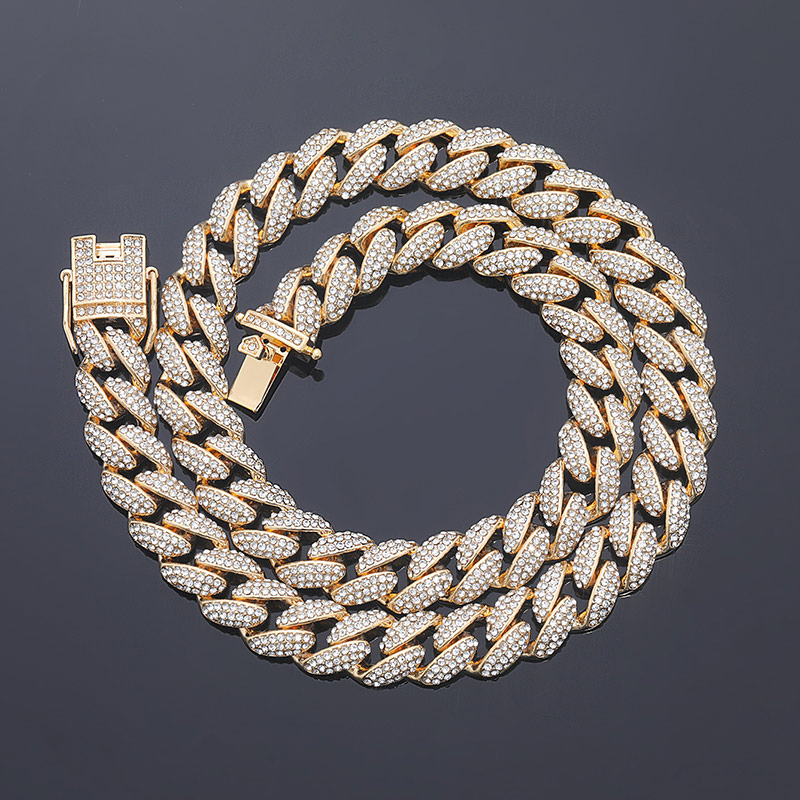 12mm Micro Paved Cuban Link Chain Cuban Chain Shine With Street Luxury - Image 4
