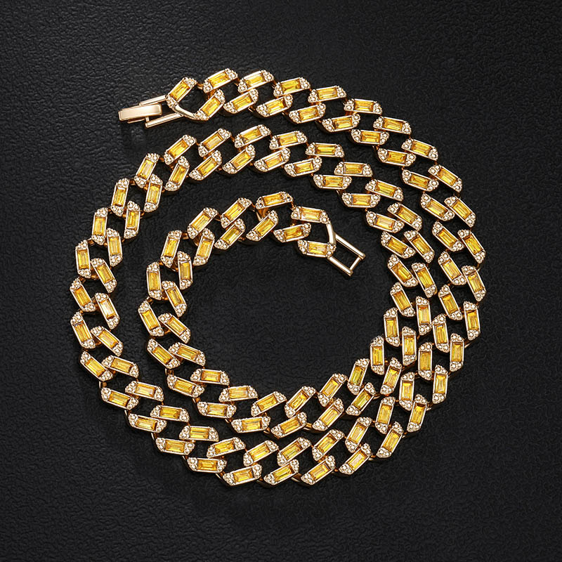 11mm Baguette Cut Cuban Chain In Gold Made For Street Luxury Energy - Image 4