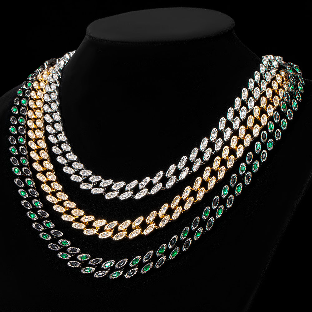 11mm Marquise Cut Cuban Chain Gold With Bold Statement Appeal