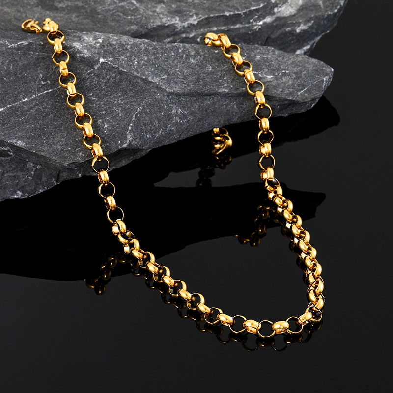 8mm Stainless Steel Rolo Chain Bold Statement Style With Street Luxury - Image 4