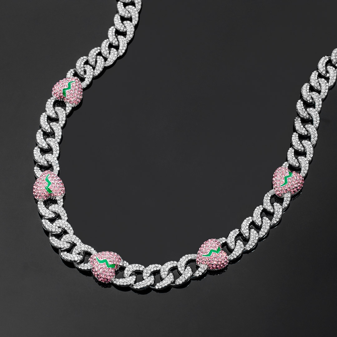 13mm Glowing Iced Out Broken Heart Cuban Chain With Street Luxury Shine - Image 4