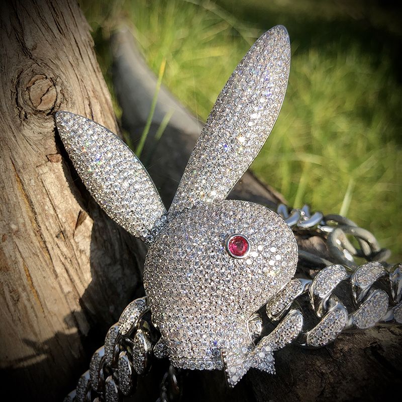 Upside Down Bunny Cuban Chain Gold With Bold Statement Appeal - Image 6