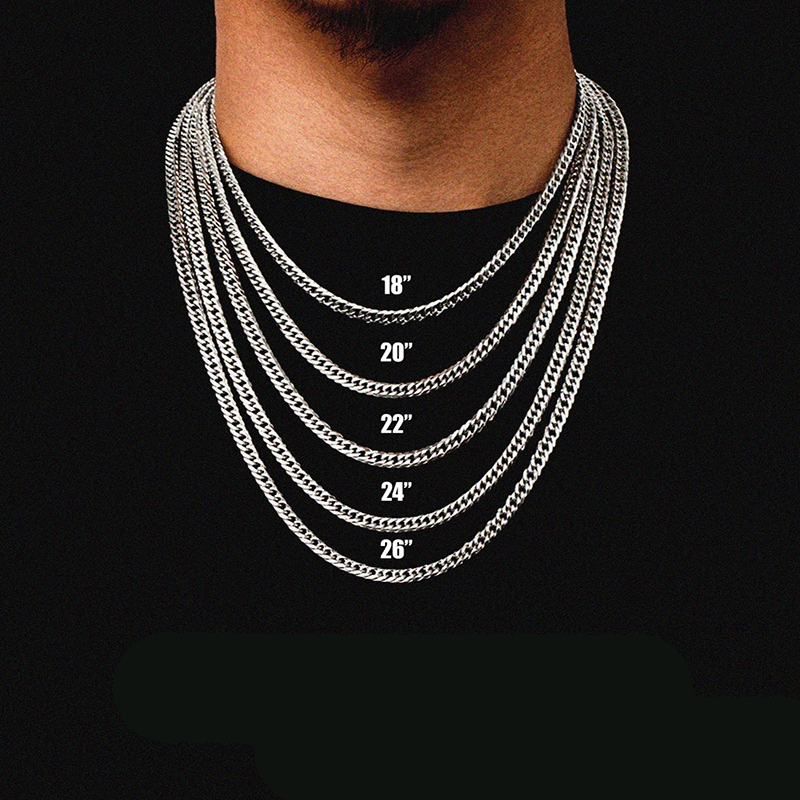 12mm 316l Stainless Steel Cuban Chain Silver With Street Luxury Shine - Image 6