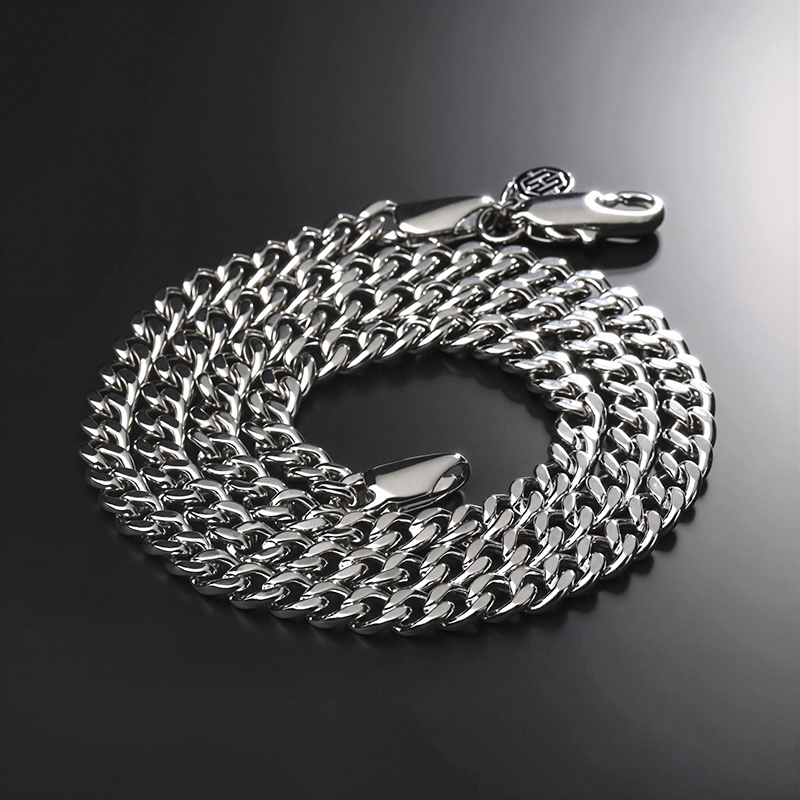 5mm Stainless Steel Cuban Link Chain Cuban Chain Shine With Street Luxury - Image 4