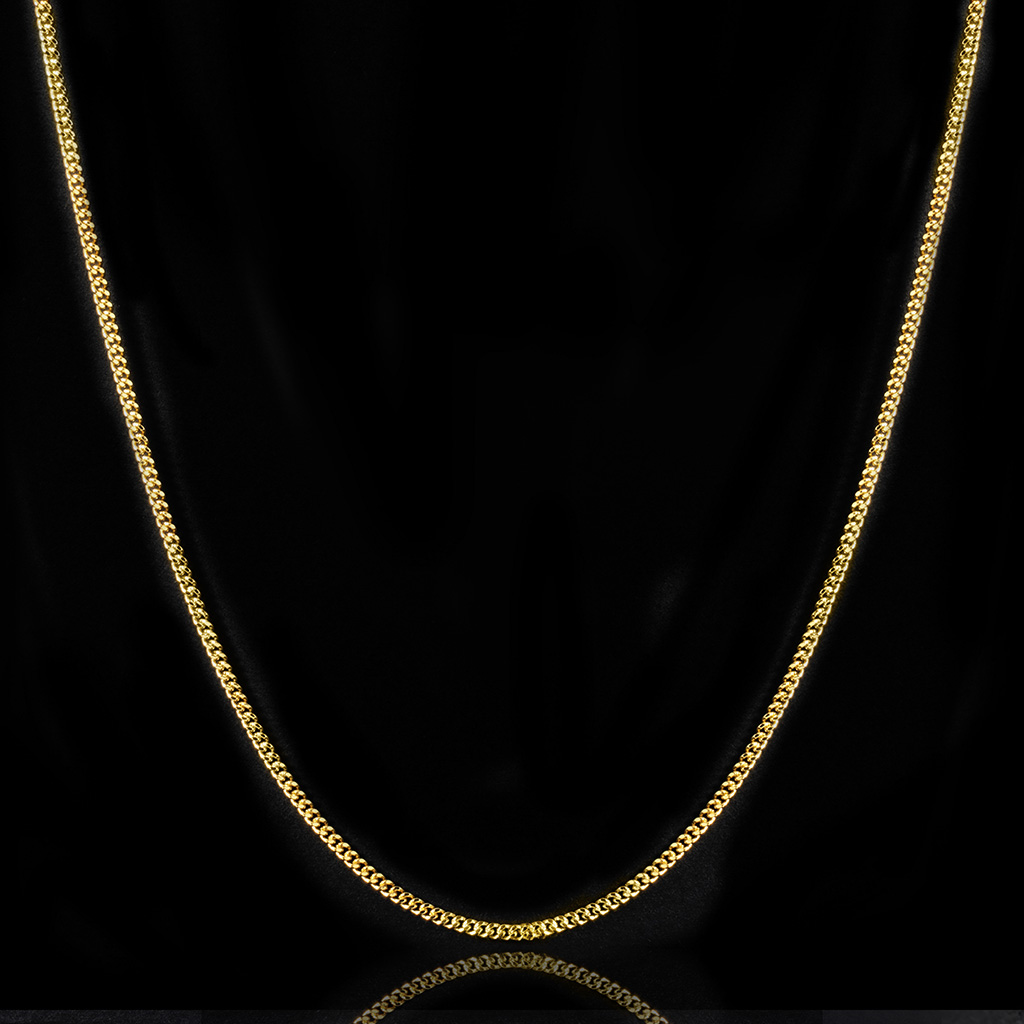 3mm Cuban Chain In Gold Cuban Chain With Bold Statement Appeal - Image 3
