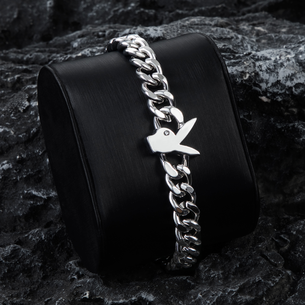 8mm Bunny Heads Cuban Bracelet Bold Statement Style With Street Luxury - Image 4