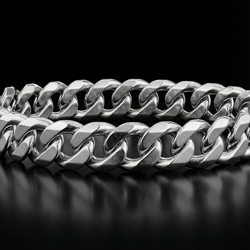 5mm/6mm/7mm/8mm/9mm Diamond-cut Cuban Bracelet With Iced Out Shine - Image 4