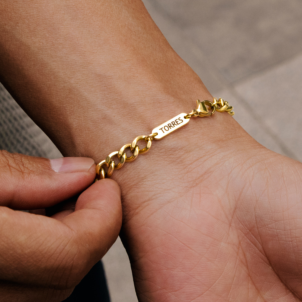 6mm Custom Name Cuban Bracelet In Gold Gold Shine With Street Luxury - Image 3