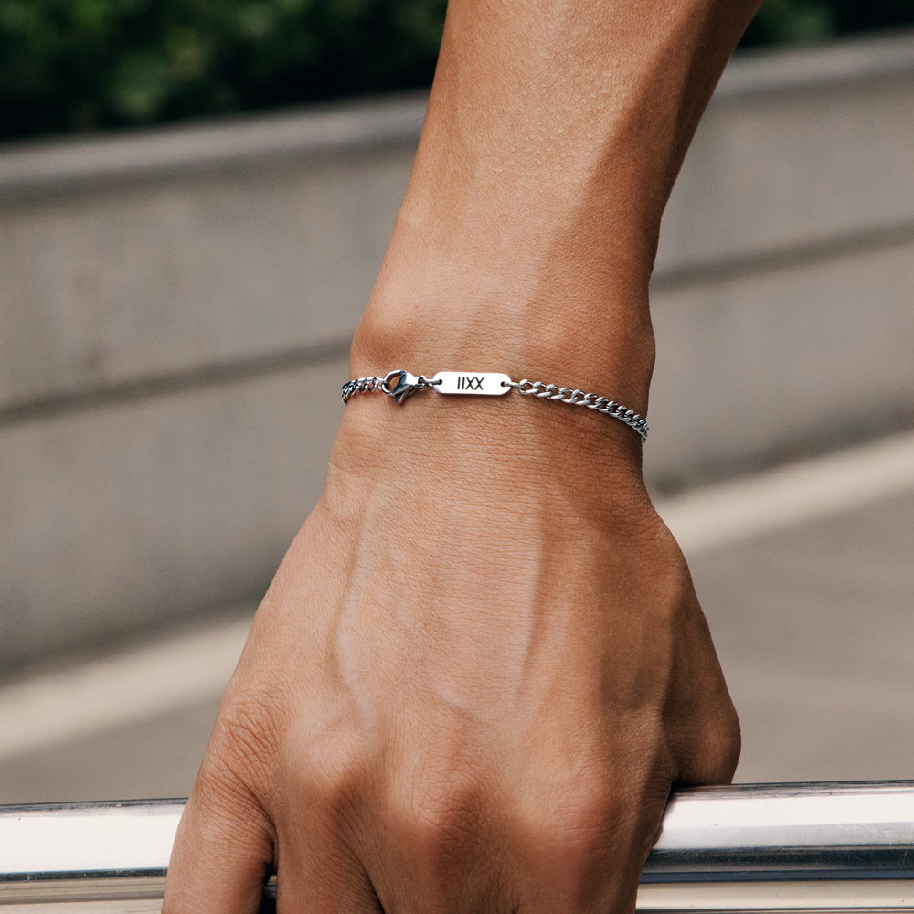 3mm Custom Name Stainless Steel Cuban Bracelet With Street Luxury Shine - Image 4