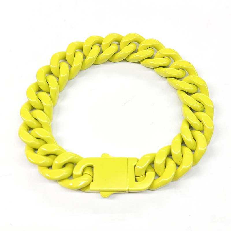 13mm Colorful Cuban Link Bracelet For Men Silver With Street Luxury Shine - Image 12