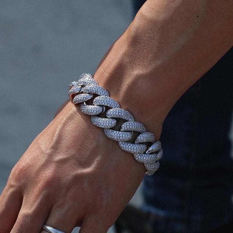 14mm Paved Cuban Bracelet Bold Statement Style With Street Luxury - Image 4