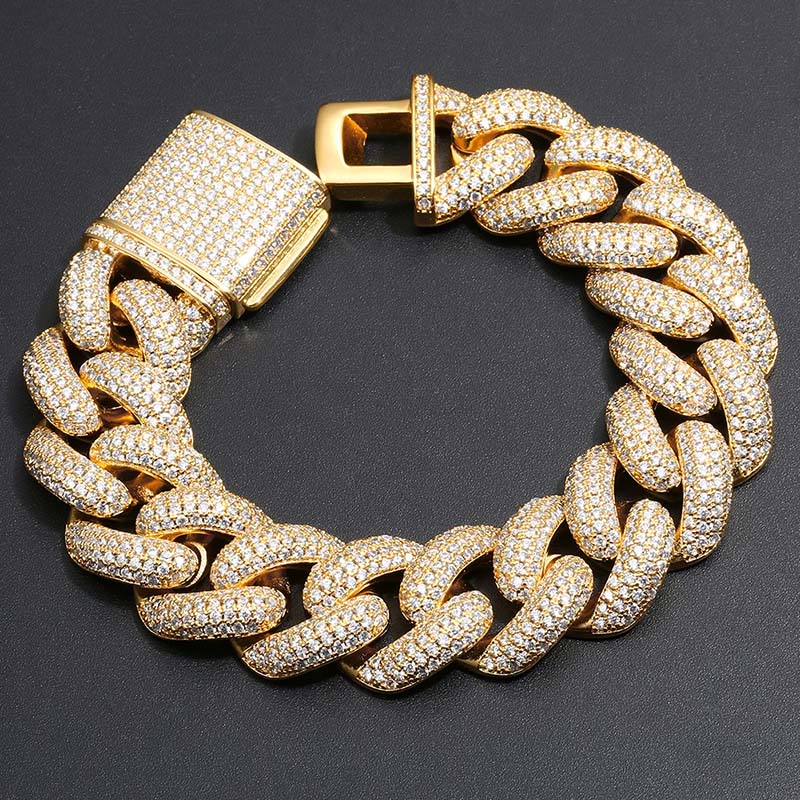14mm Paved Cuban Bracelet Bold Statement Style With Street Luxury - Image 7