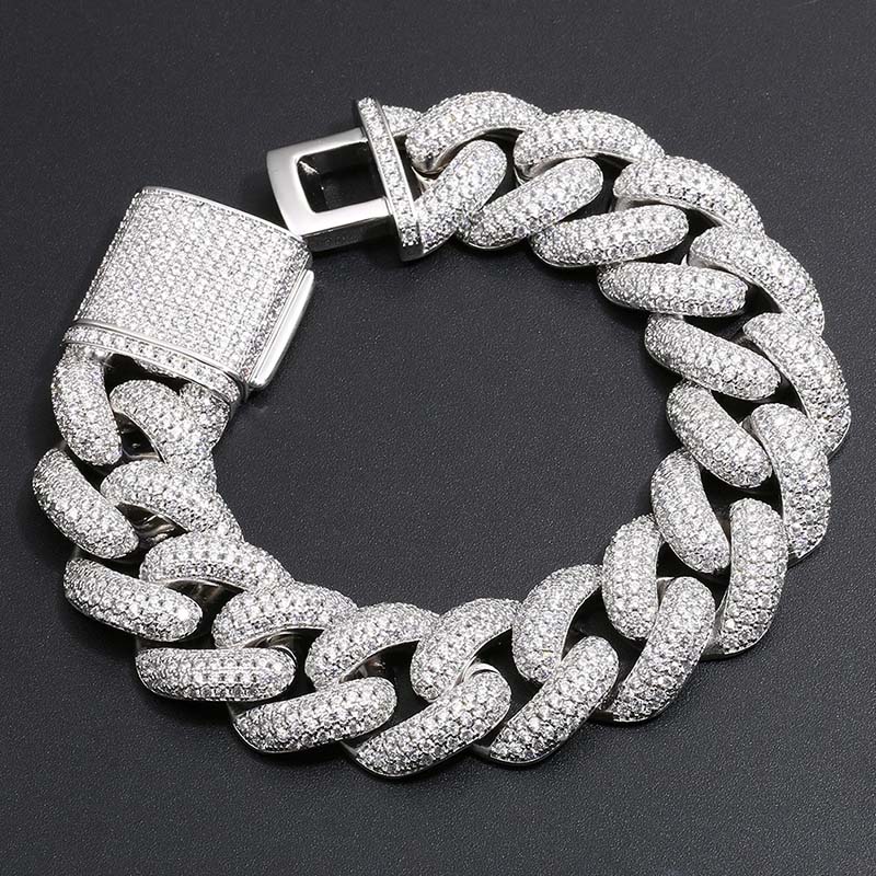 14mm Paved Cuban Bracelet Bold Statement Style With Street Luxury - Image 8