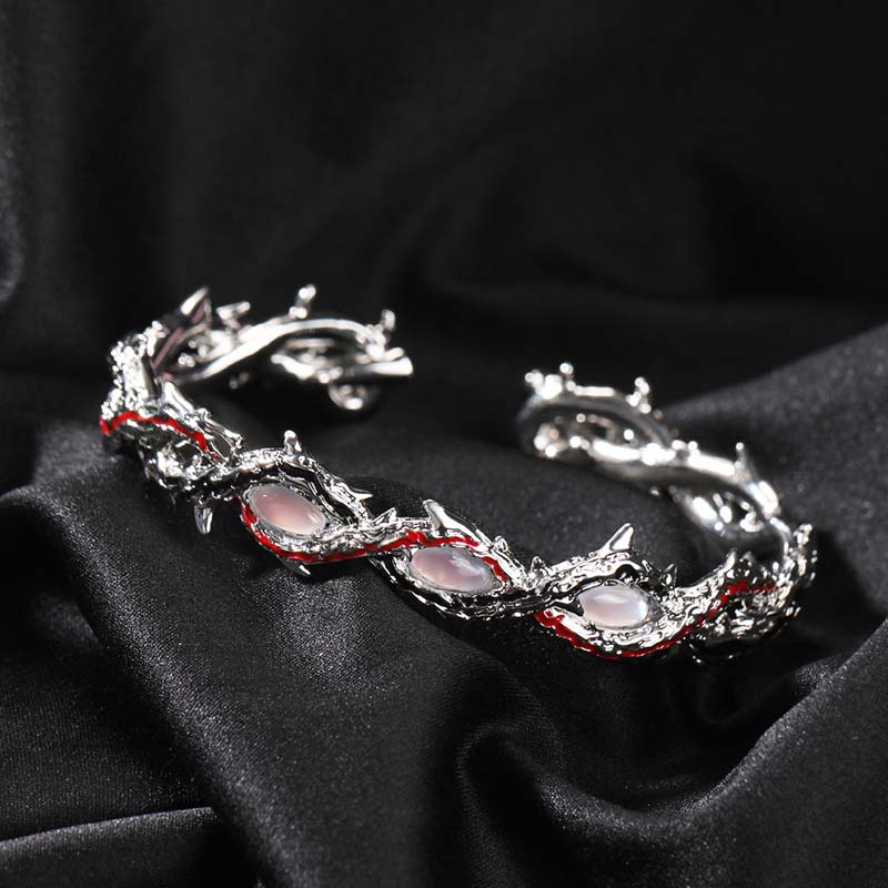 15mm Crown Of Thorns Open Bracelet Bold Statement Style With Street Luxury