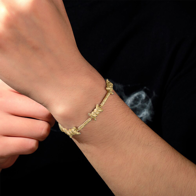 Shining 11mm Thorns Bracelet Bold Statement Style With Street Luxury