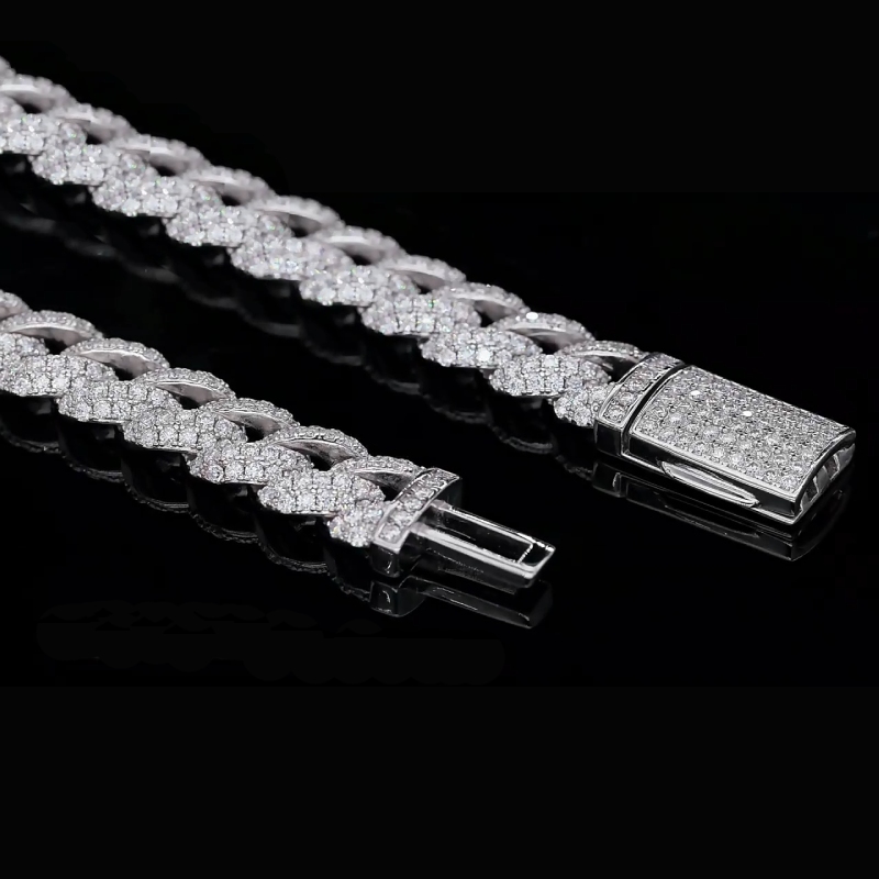 10mm Micro Paved Miami Cuban Link Bracelet Diamond With Street Luxury Shine - Image 3