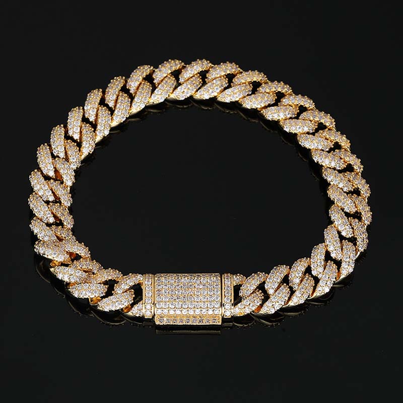 10mm Micro Paved Miami Cuban Link Bracelet Diamond With Street Luxury Shine - Image 4