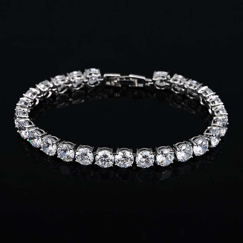 6mm Iced Out Out Tennis Bracelet Gold With Street Luxury Shine - Image 3
