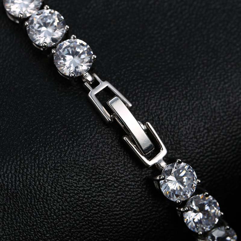 6mm Iced Out Out Tennis Bracelet Gold With Street Luxury Shine - Image 4