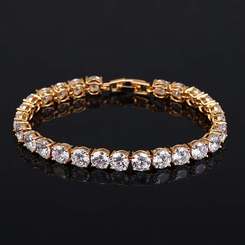 6mm Iced Out Out Tennis Bracelet Gold With Street Luxury Shine - Image 5