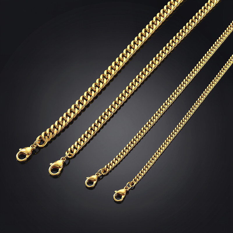 2.5/3.5/4.5/5.5/6/7/8/9/10/13mm Cuban Bracelet In Gold With Gold Shine - Image 4