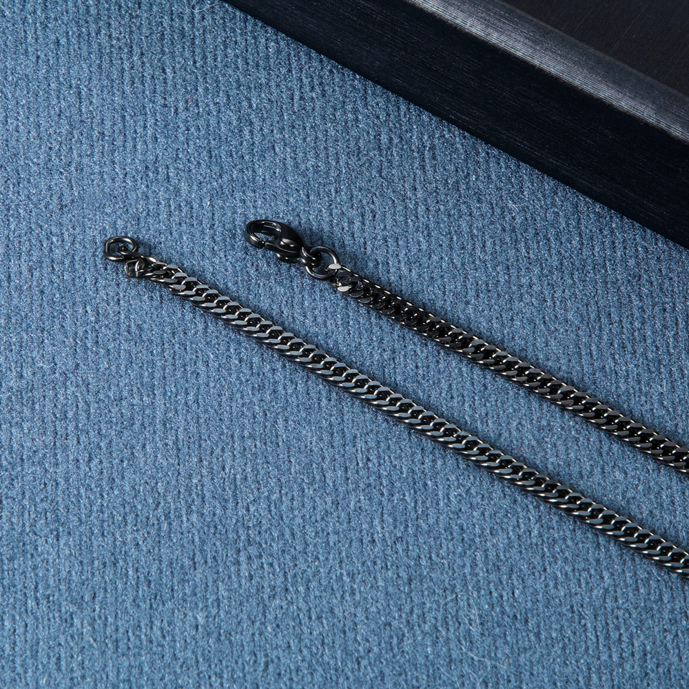 Street Luxury 2.5/3.5/4.5/5.5/6/7/8/9/10/13mm Cuban Bracelet In Black Gold - Image 7