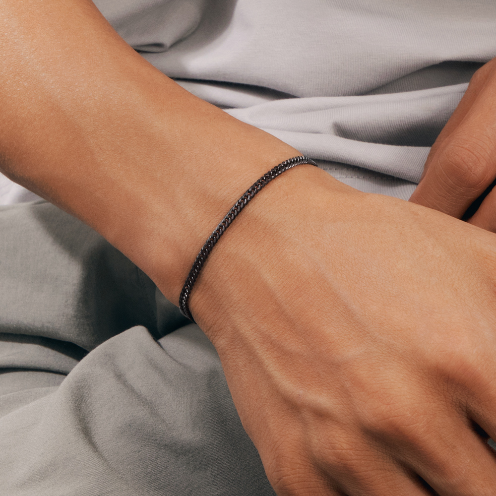 Street Luxury 2.5/3.5/4.5/5.5/6/7/8/9/10/13mm Cuban Bracelet In Black Gold