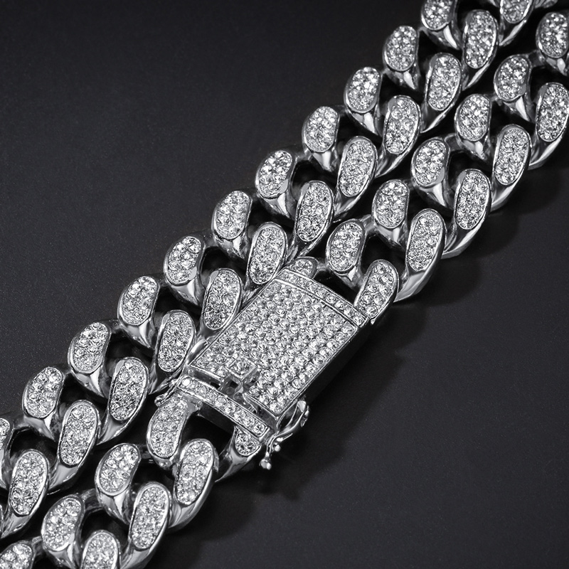 20mm Iced Out Out Miami Cuban Bracelet Gold With Street Luxury Shine - Image 3
