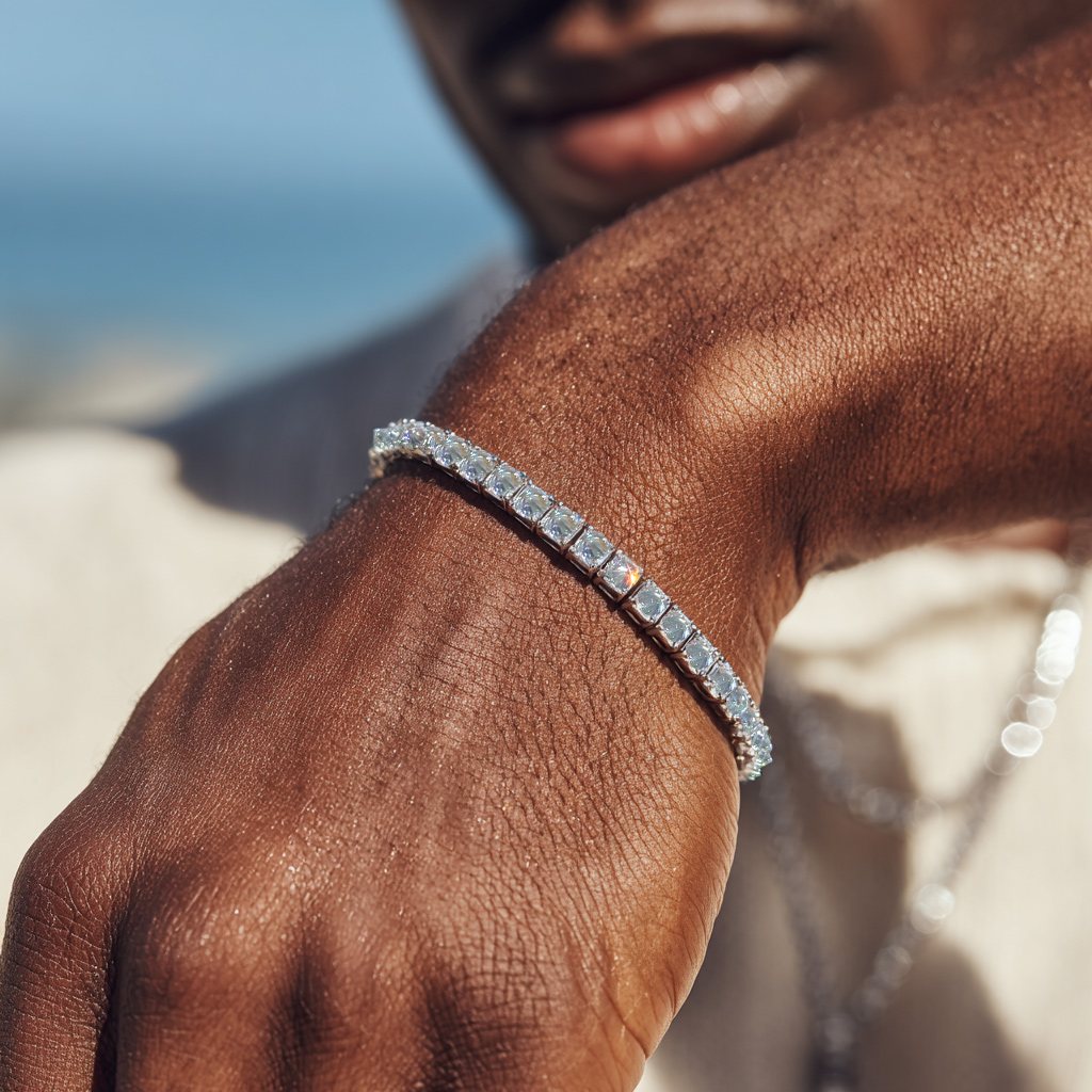 5mm Inverted Setting Tennis Bracelet Iced Out Shine With Street Luxury - Image 7
