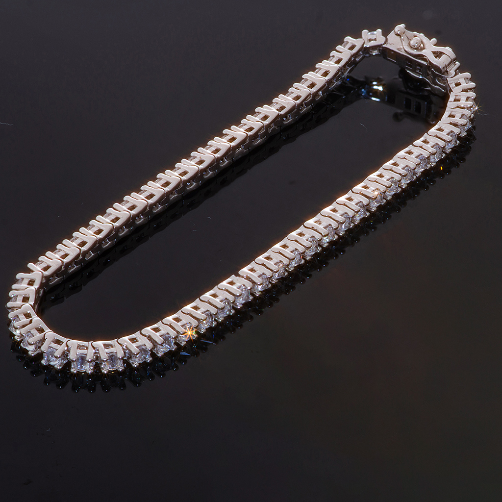 3mm Inverted Setting Tennis Bracelet Iced Out Shine With Street Luxury - Image 3