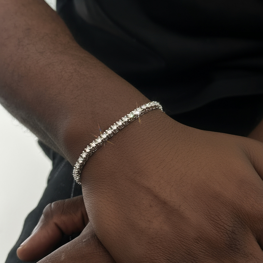 3mm Inverted Setting Tennis Bracelet Iced Out Shine With Street Luxury - Image 6