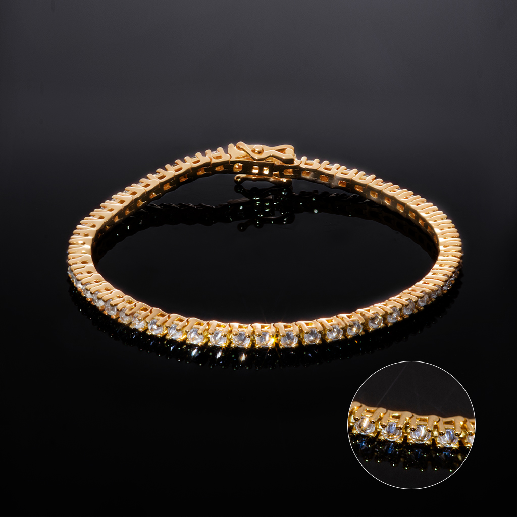 3mm Inverted Setting Tennis Bracelet Iced Out Shine With Street Luxury - Image 8