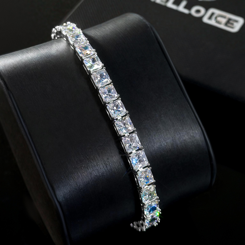 5mm Princess Cut Tennis Bracelet Iced Out Shine With Street Luxury - Image 5