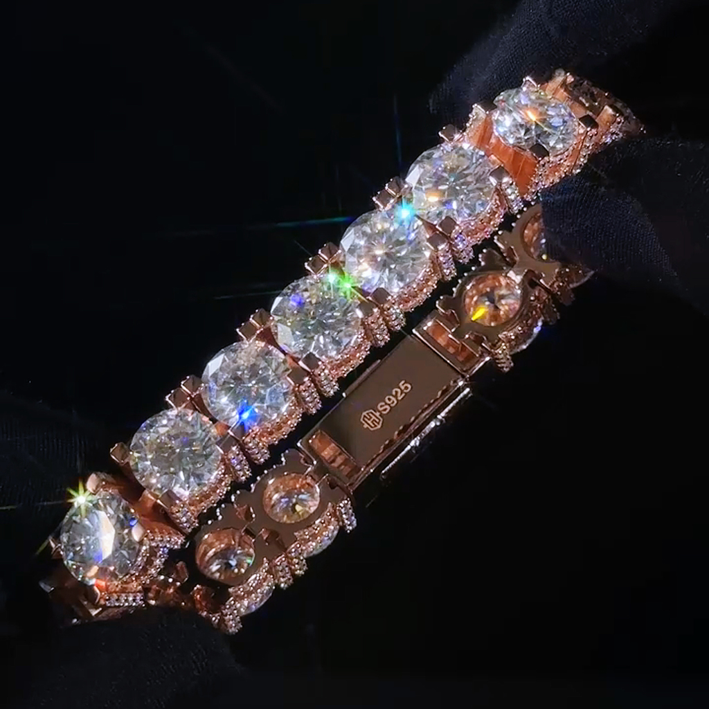 10mm S925 & Moissanite Tennis Bracelet Iced Out Shine With Street Luxury - Image 5