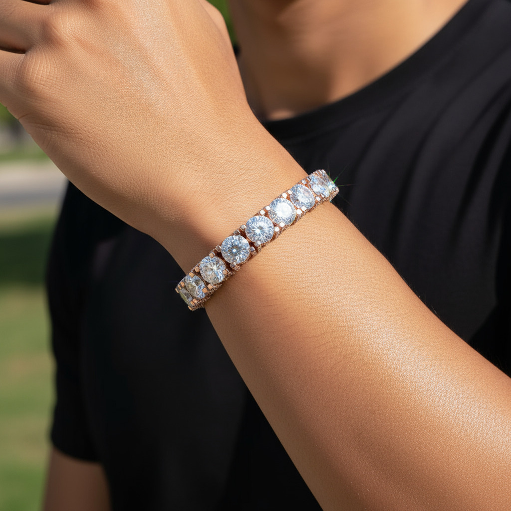 10mm S925 & Moissanite Tennis Bracelet Iced Out Shine With Street Luxury - Image 6