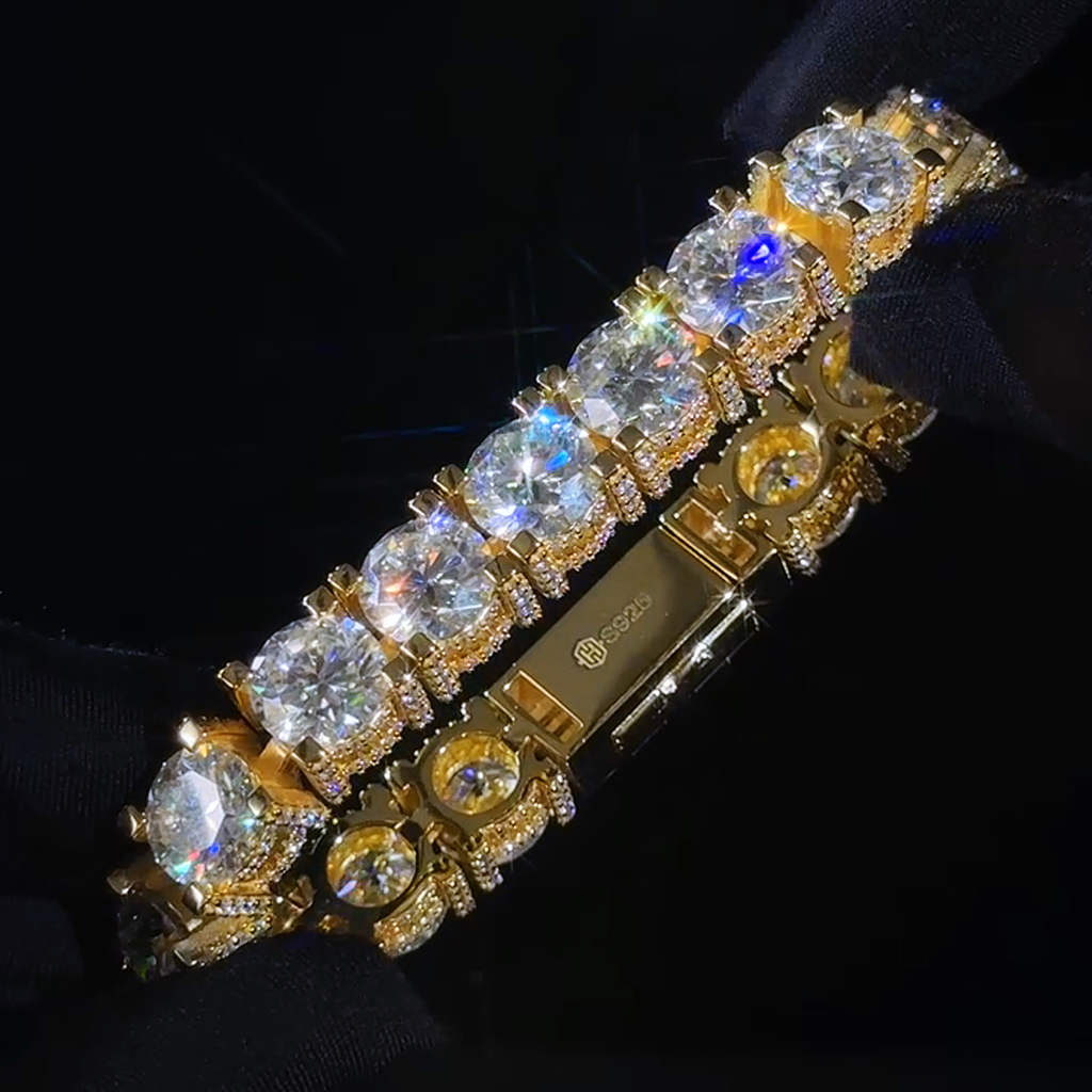 10mm S925 & Moissanite Tennis Bracelet Iced Out Shine With Street Luxury - Image 7