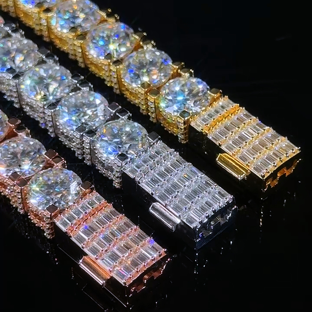 10mm S925 & Moissanite Tennis Bracelet Iced Out Shine With Street Luxury - Image 9
