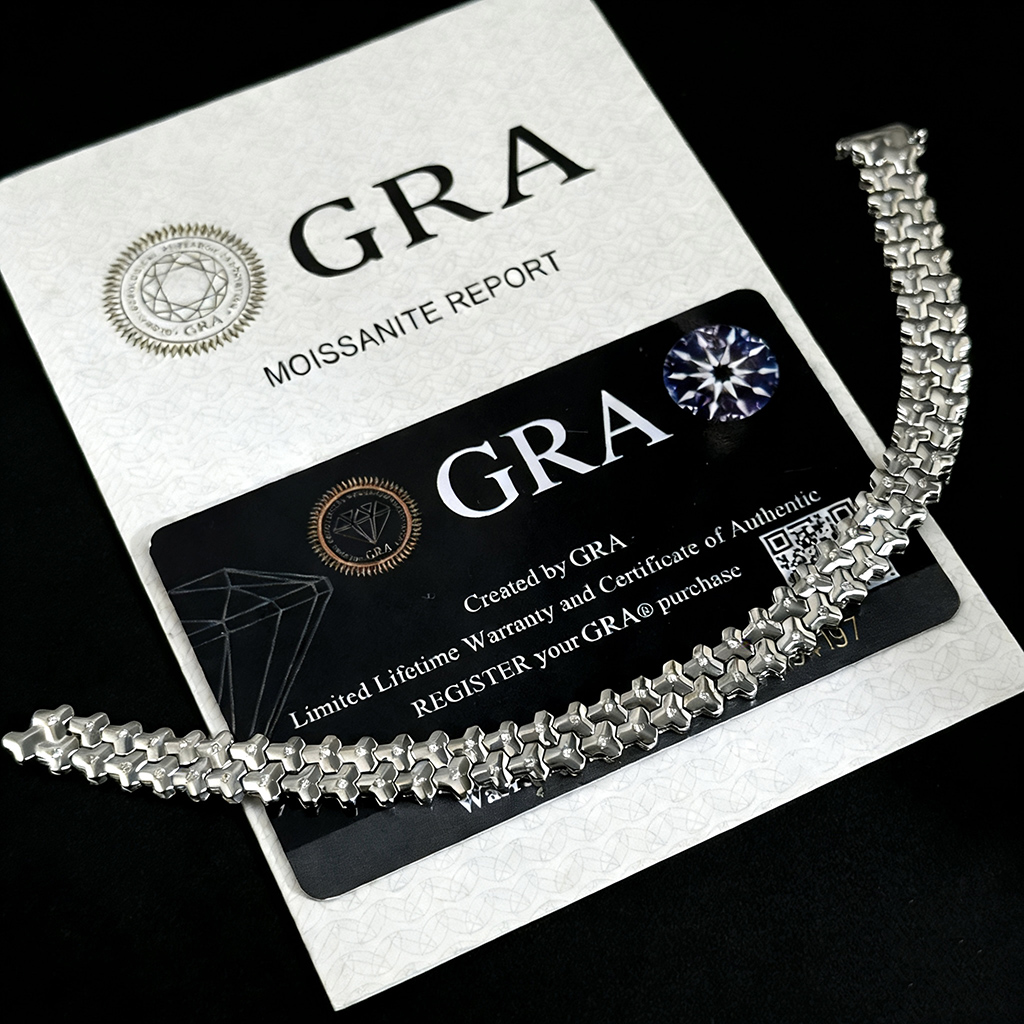925s & Vvs Moissanite Armor Bracelet Iced Out Shine With Street Luxury - Image 4