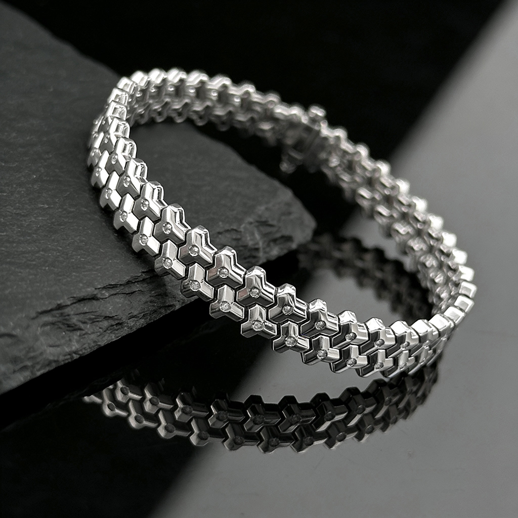 925s & Vvs Moissanite Armor Bracelet Iced Out Shine With Street Luxury - Image 6
