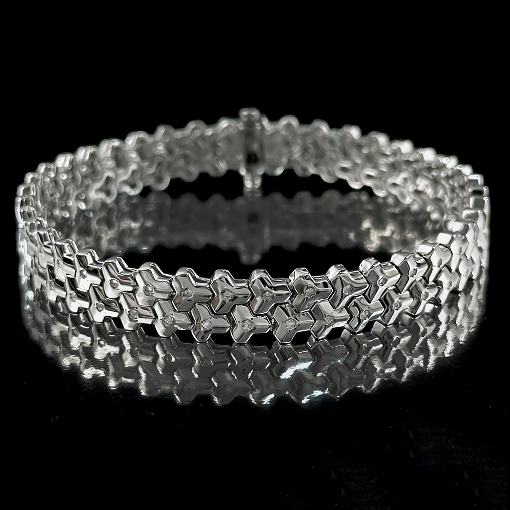 925s & Vvs Moissanite Armor Bracelet Iced Out Shine With Street Luxury