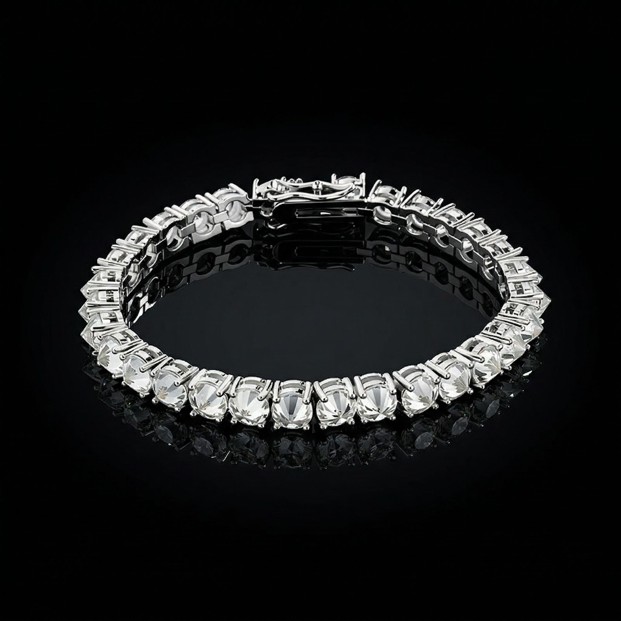 5mm Iced Out Out Inverted Setting Tennis Bracelet With Street Luxury Shine - Image 8