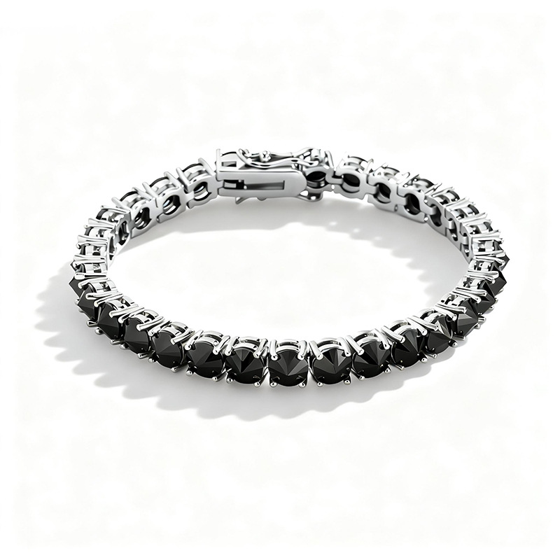 5mm Iced Out Out Inverted Setting Tennis Bracelet With Street Luxury Shine - Image 9