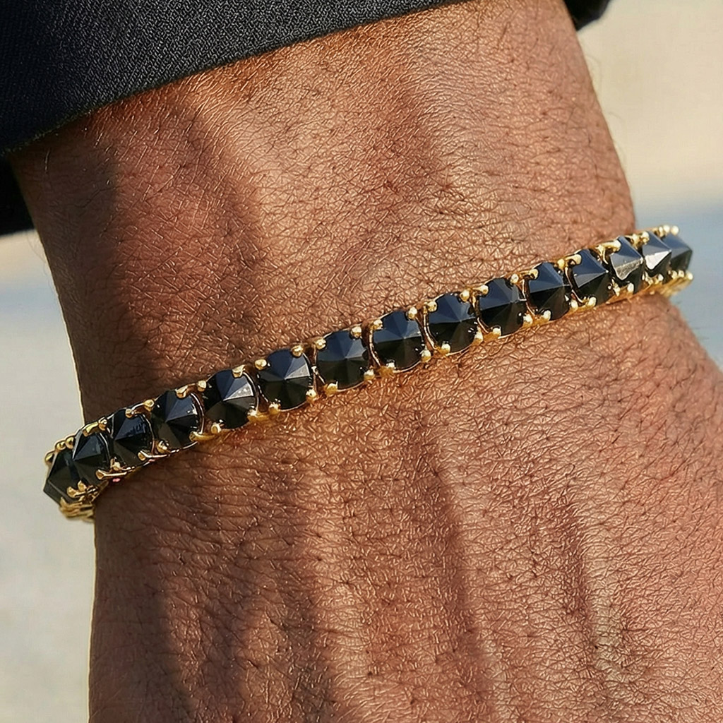 5mm Iced Out Out Inverted Setting Tennis Bracelet With Street Luxury Shine