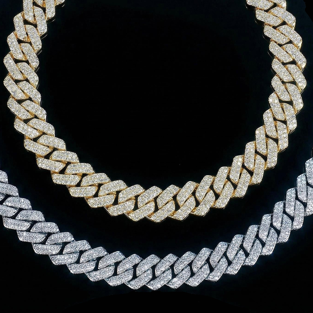 14mm Iced Out Out Miami Cuban Bracelet Silver With Street Luxury Shine - Image 4