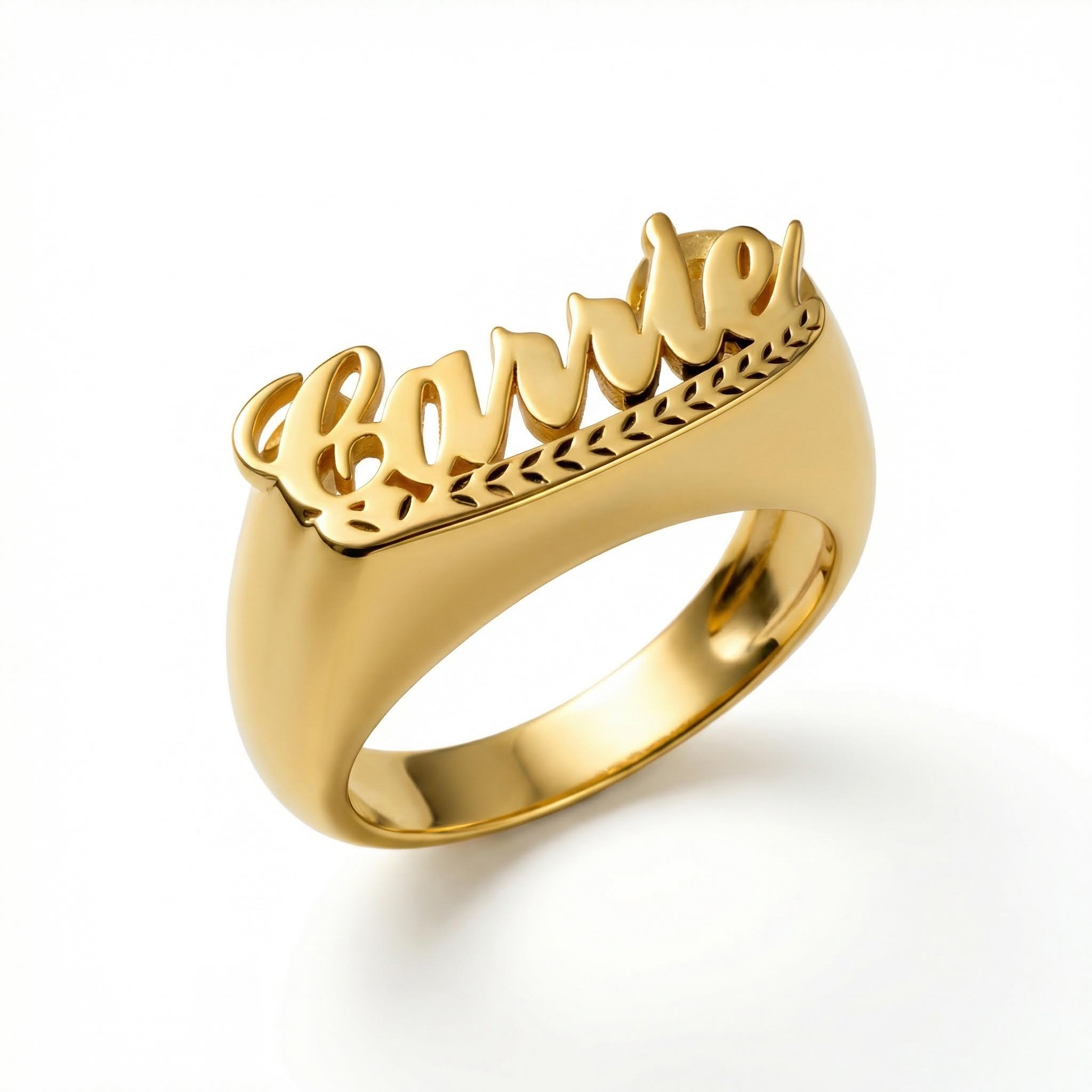 Personalized Script Name Rings Bold Statement Style With Street Luxury - Image 3