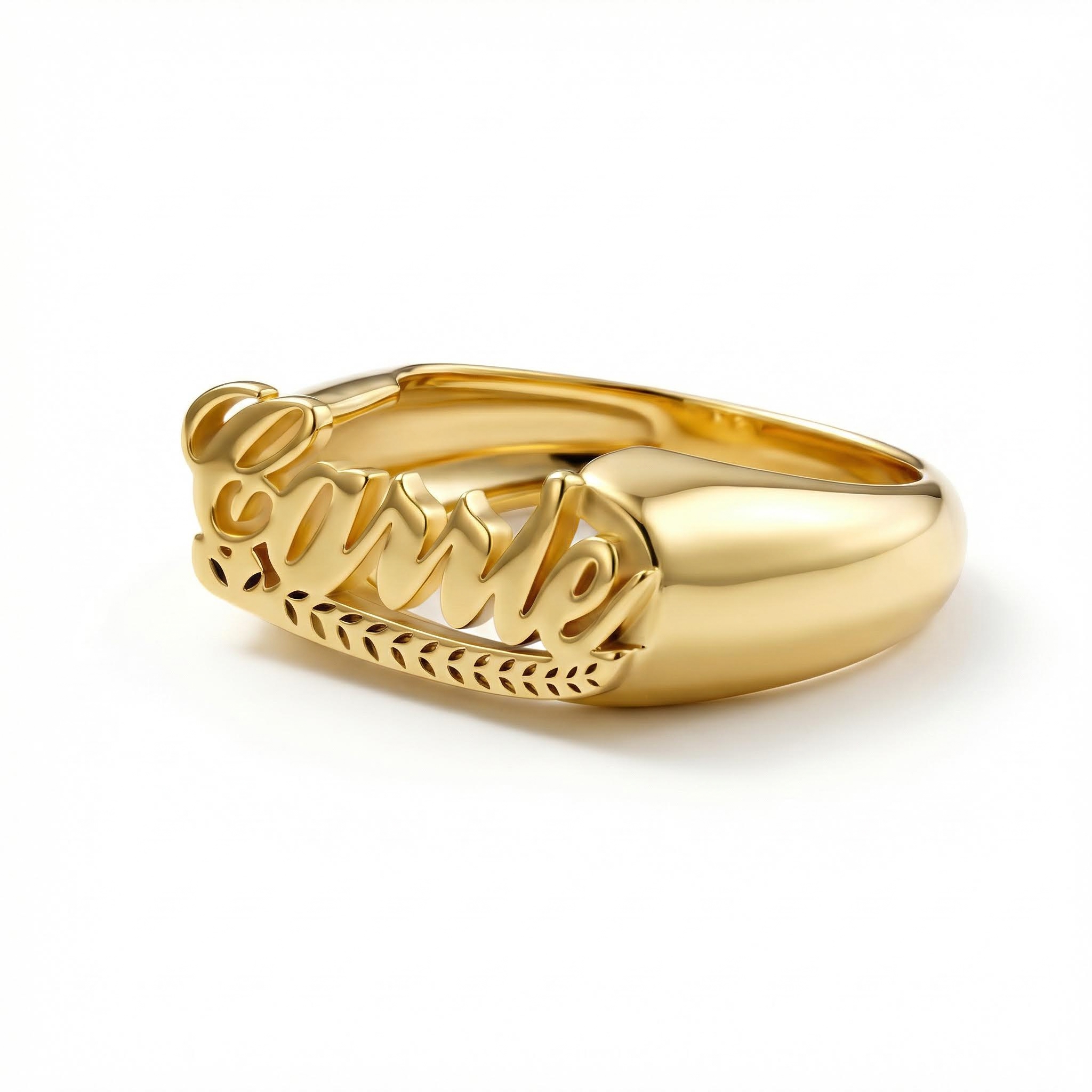 Personalized Script Name Rings Bold Statement Style With Street Luxury - Image 4