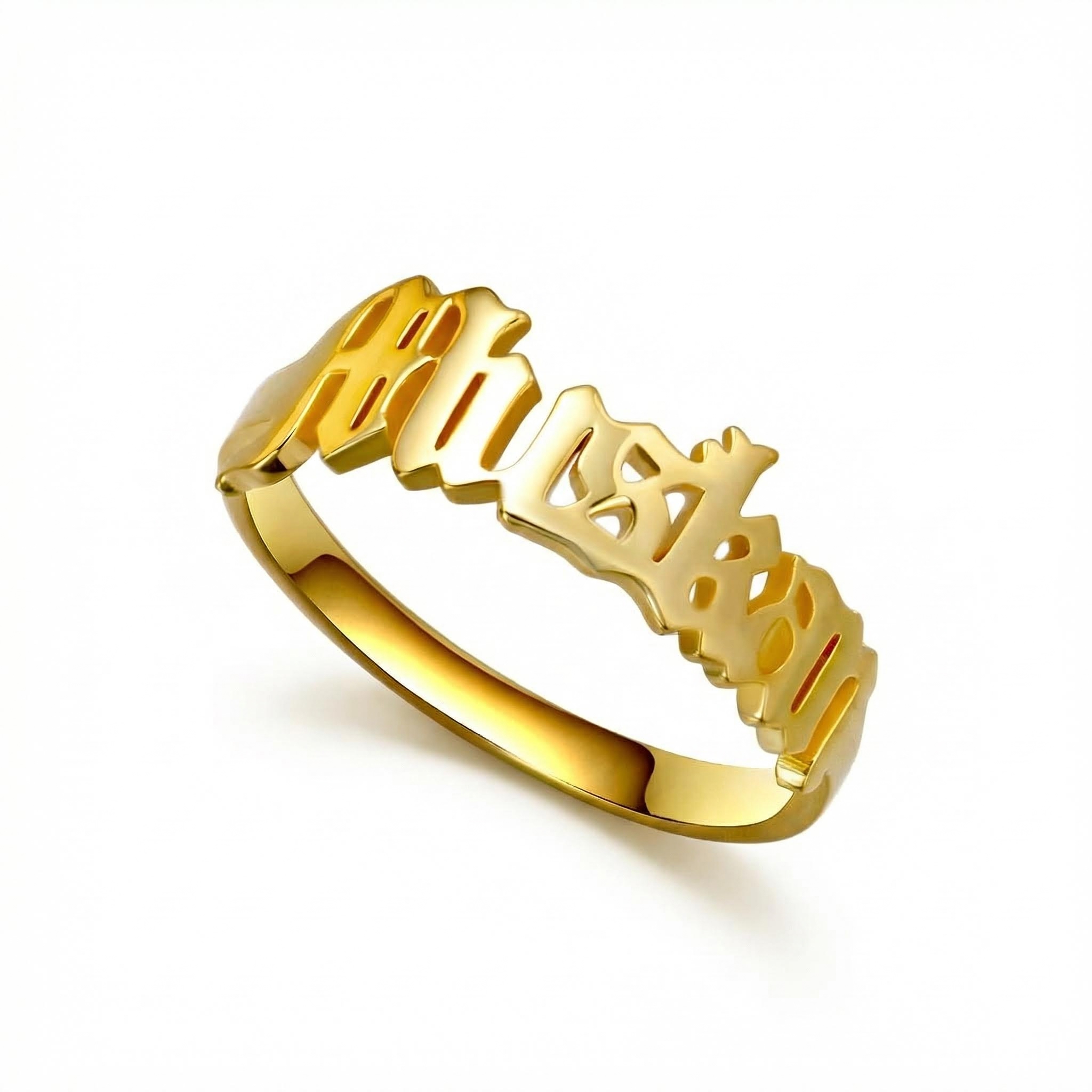 Personalized Old English Name Rings Bold Statement Style With Street Luxury - Image 5