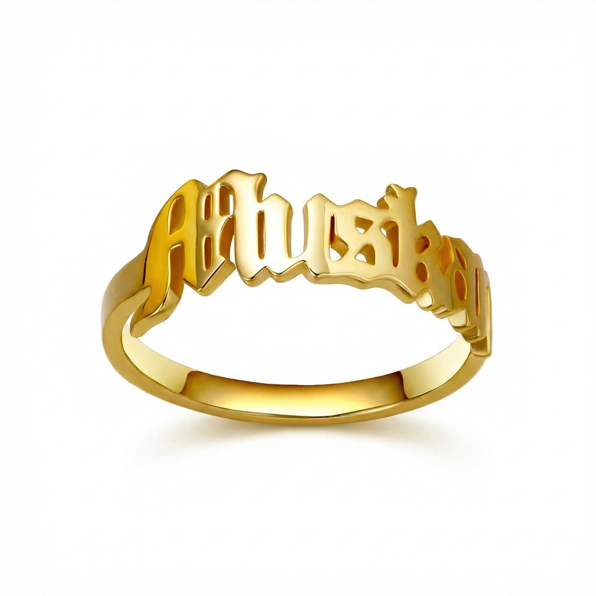 Personalized Old English Name Rings Bold Statement Style With Street Luxury - Image 6