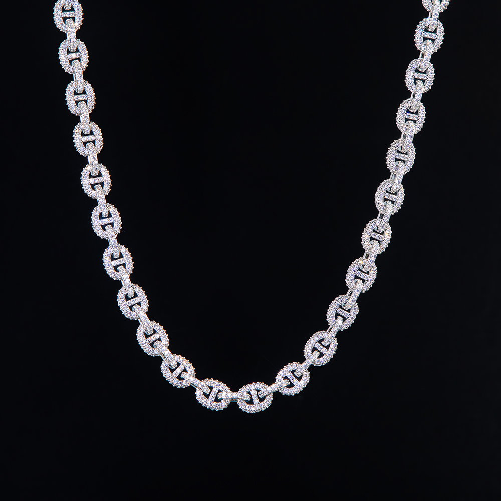 8mm Paved G-link Necklace Bold Statement Style With Street Luxury - Image 4
